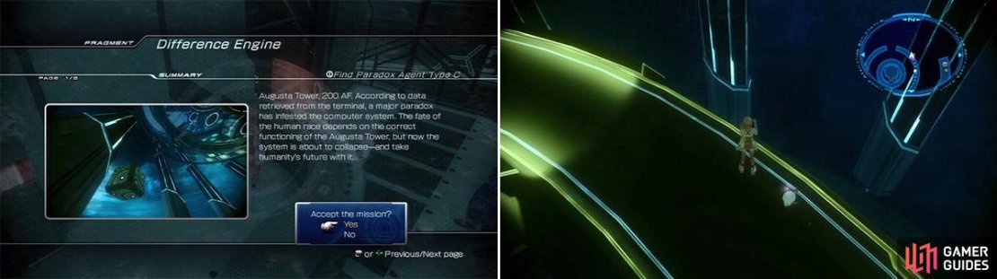 Find Agent C (left). Paradox Agent C&rsquo;s Location (look at the base of the right pillar). (right)