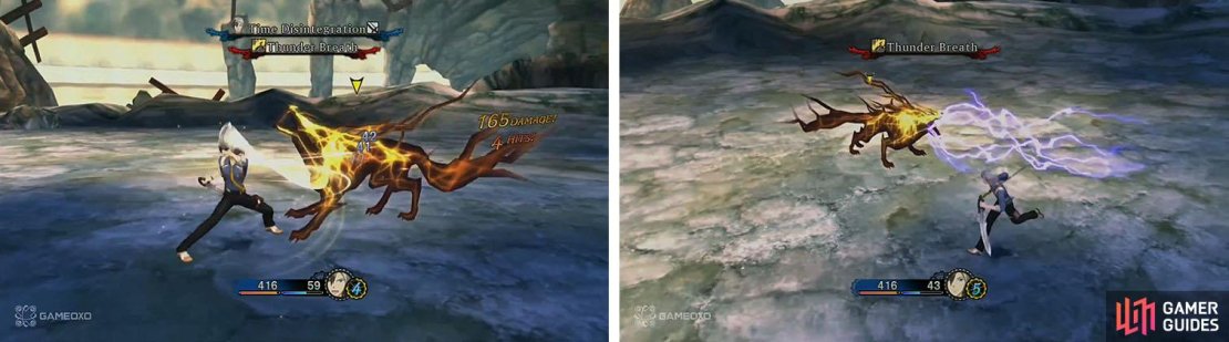 Avoid the boss&rsquo; Thunder Breath at all costs.