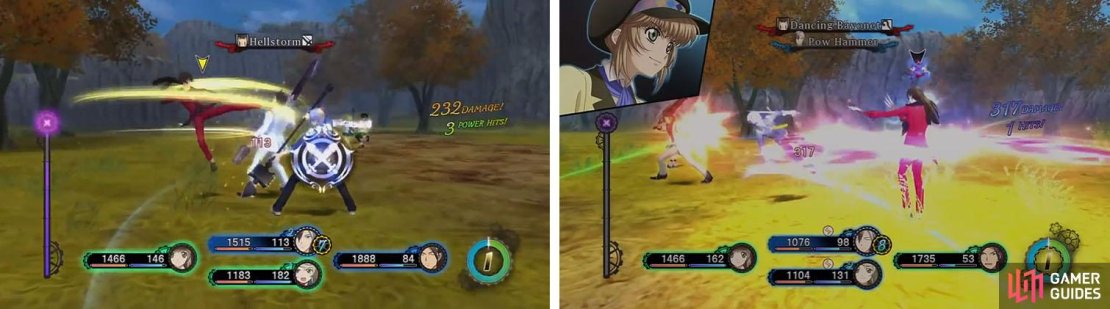 Rideaux&rsquo;s attacks have wide range, such as Hellstorm and Dancing Bayonet.