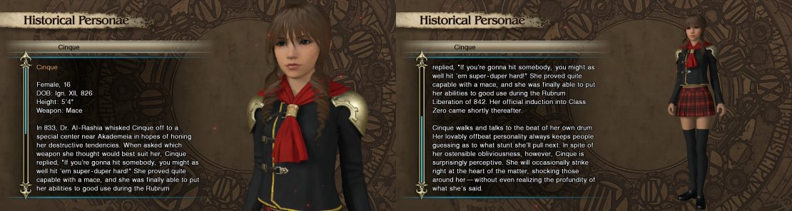 She may seem like an airhead, but Cinque is surprisingly perceptive, even if she doesn&rsquo;t always understand why. Her attack-style is like her personality; it&rsquo;s definitely not for everyone.
