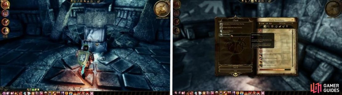 Examine the Skeleton to begin the quest &ldquo;Bombs Away!&rdquo;. Head into the other room for plenty of items and another codex.