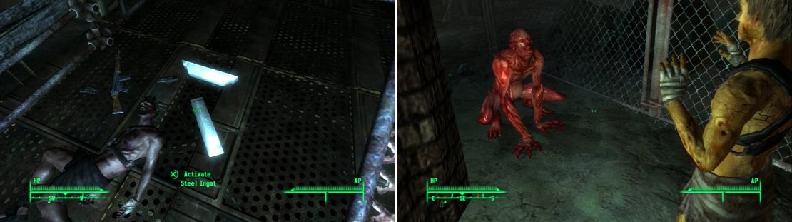 Gather Steel Ingots is the name of the game-the more you find, the better you&rsquo;ll be rewarded (left). Trogs were once humans who-through a special mix of post-war radiation and the native pollution of The Pitt-transformed into hideous beasts (right).