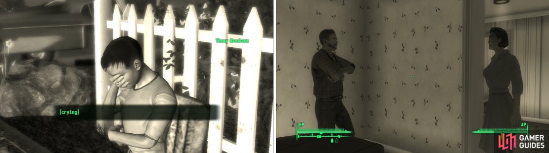 Making Timmy cry (left) and ruining the Rockwell&rsquo;s marriage (right) are both simple goals that can be achieved through a successful Speech check&hellip; although more complicated options are available.