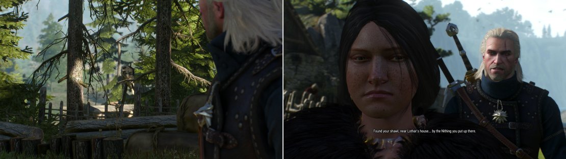 Odhen&rsquo;s son has been cursed via the use of a Nithing (left). Track down and confront the hexxer-a jilted former lover od Odhen&rsquo;s (right).