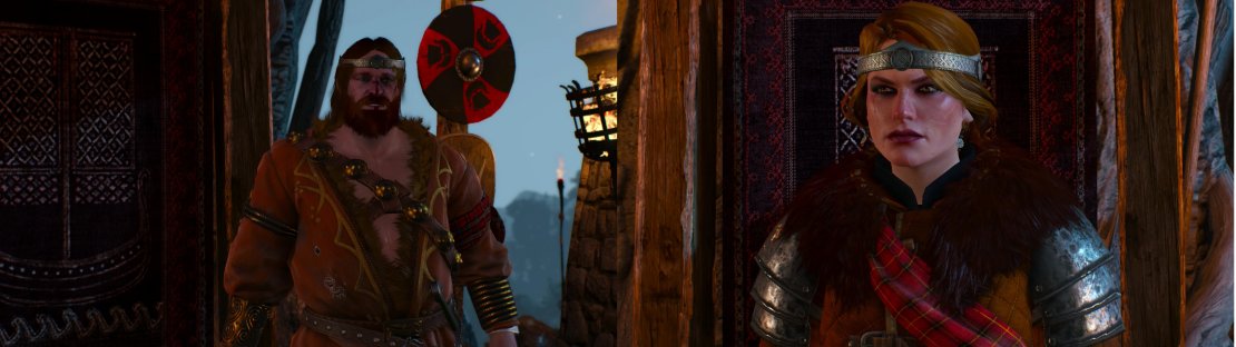 Depending on your choices during King&rsquo;s Gambit (if you bothered with it at all, that is, either Hjalmar (left) or Cerys (right) will take the crown of Skellge.