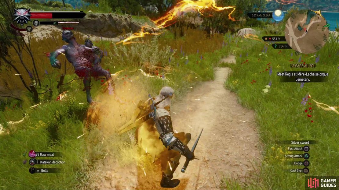 Quen&rsquo;s &ldquo;Active Shield&rdquo; upgrade will cause incoming attacks to heal you, and &ldquo;Exploding Shield&rdquo; will knockback and stun foes when Quen is depleted.