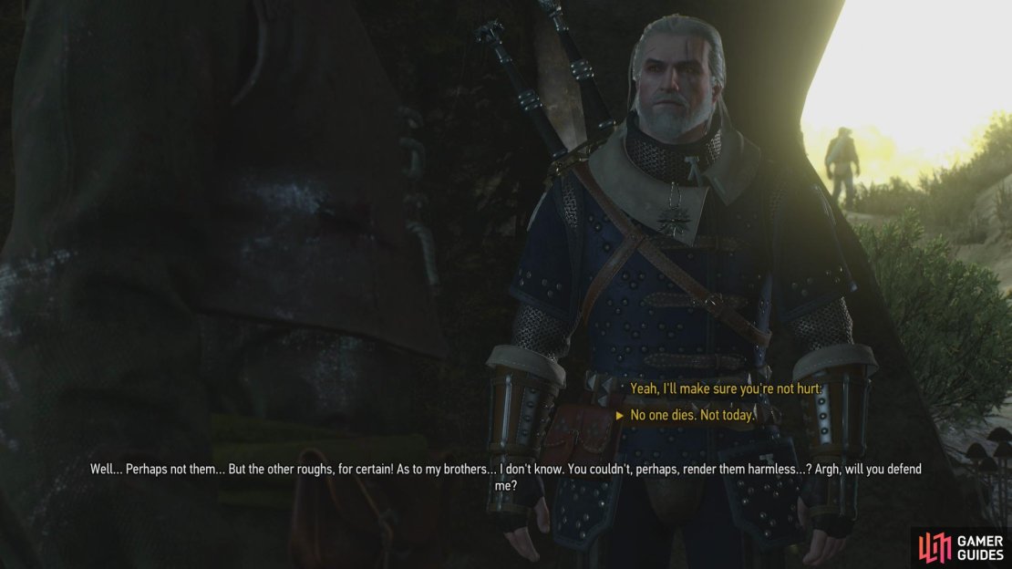 After finding Hugo, you’ll need to decide to confront Hugo’s brothers with bloody intent, or let cooler heads prevail.