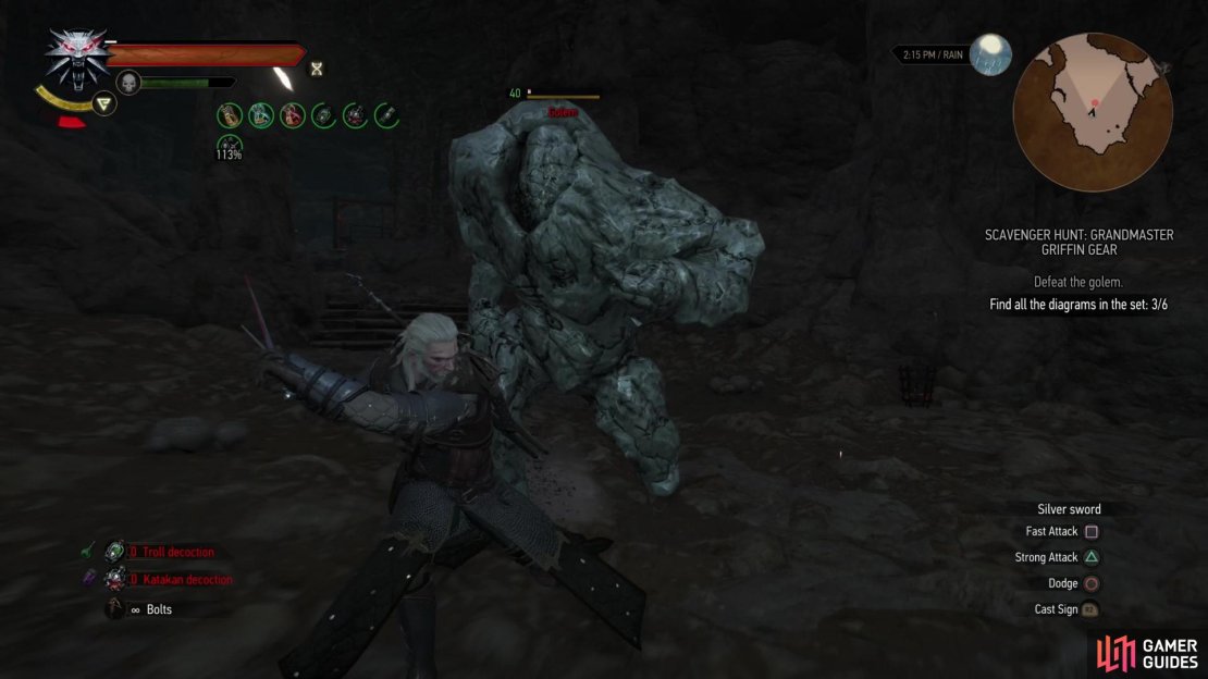 After going through the portal, you&rsquo;ll need to defeat a Golem,