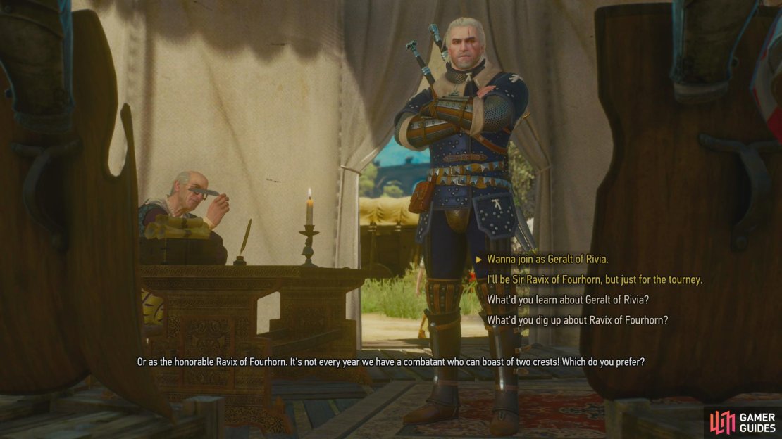 Choose which alias you&rsquo;ll compete under, which will affect an encounter and the loot you receive.