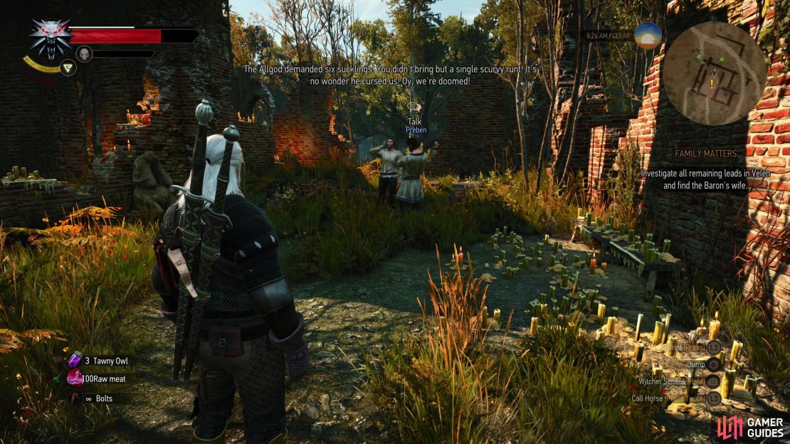 Approach some ruins and you&rsquo;ll see two peasants arguing over some subpar offerings.
