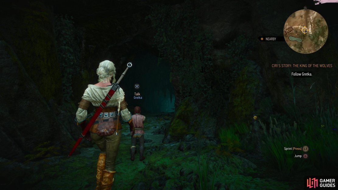 At the end of your trek you&rsquo;ll find a cave, inside of which dwells the King of the Wolves.
