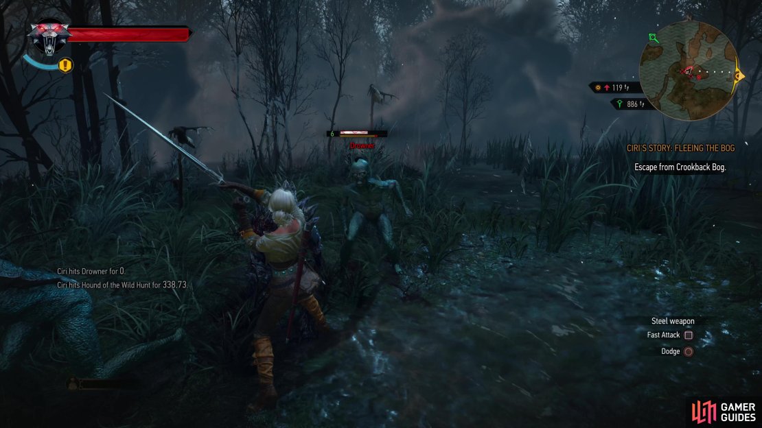 You&rsquo;ll be accosted by Drowners and Hounds of the Wild Hunt as Ciri,