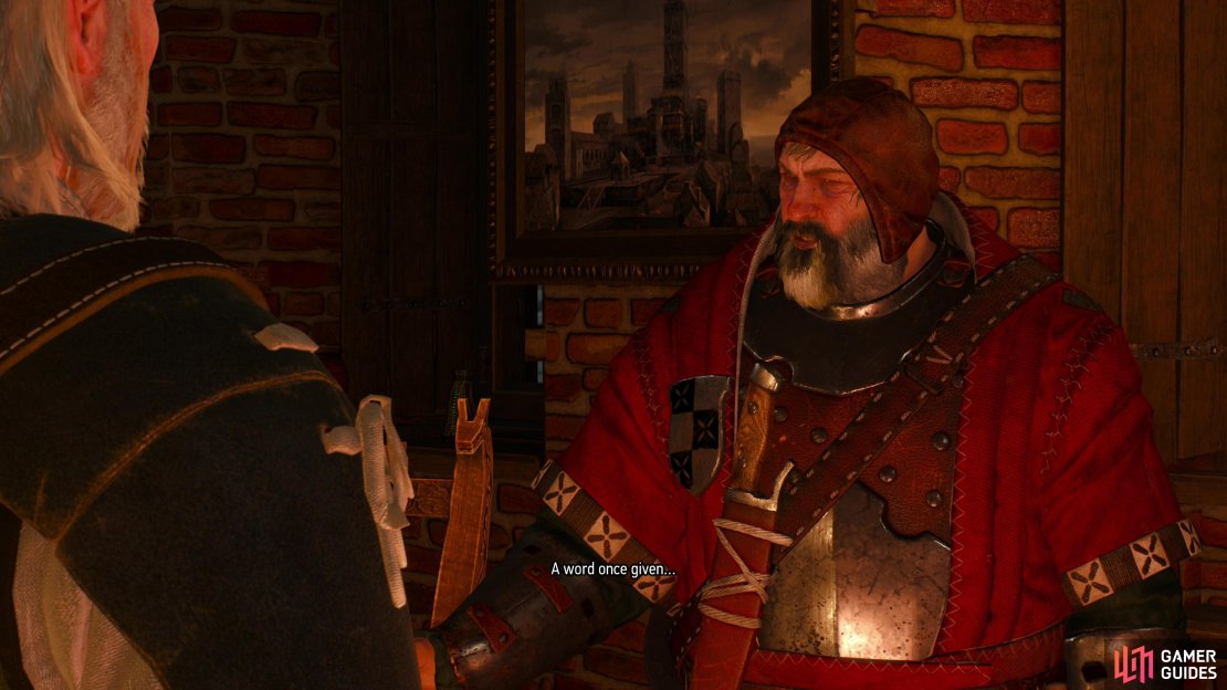Return to the Bloody Baron after encountering the Crones in Crookback Bog and he&rsquo;ll tell you the final part of his involvement with Ciri.