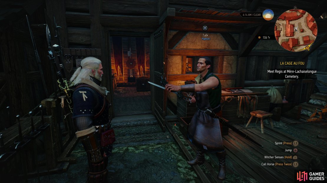 You&rsquo;ll have to help out master craftsmen in order to get them to provide their services. Hattori, the master weaponsmith can be found in Novigrad,