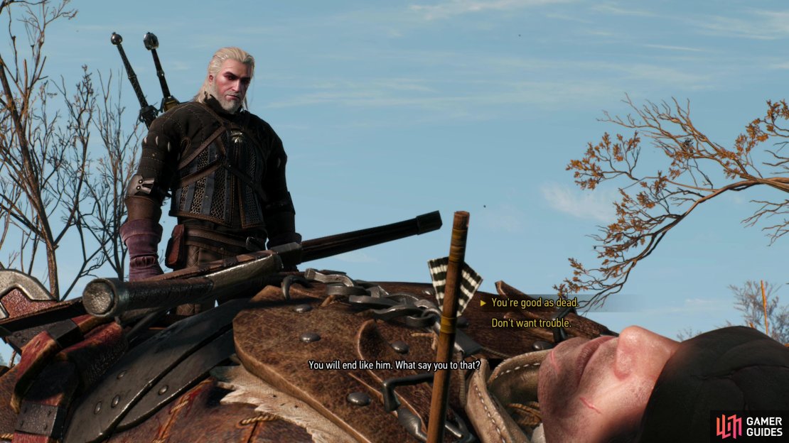 After Letho&rsquo;s confrontation with Arnout you&rsquo;ll get two options.
