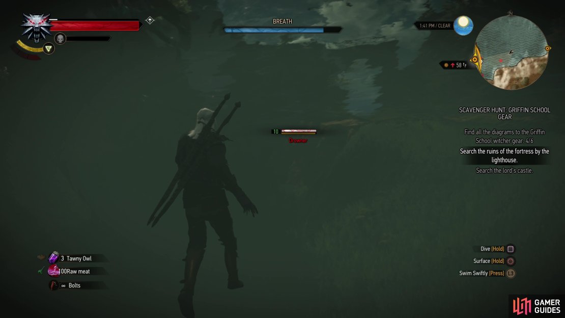 Snipe some Drowners with your crossbow,