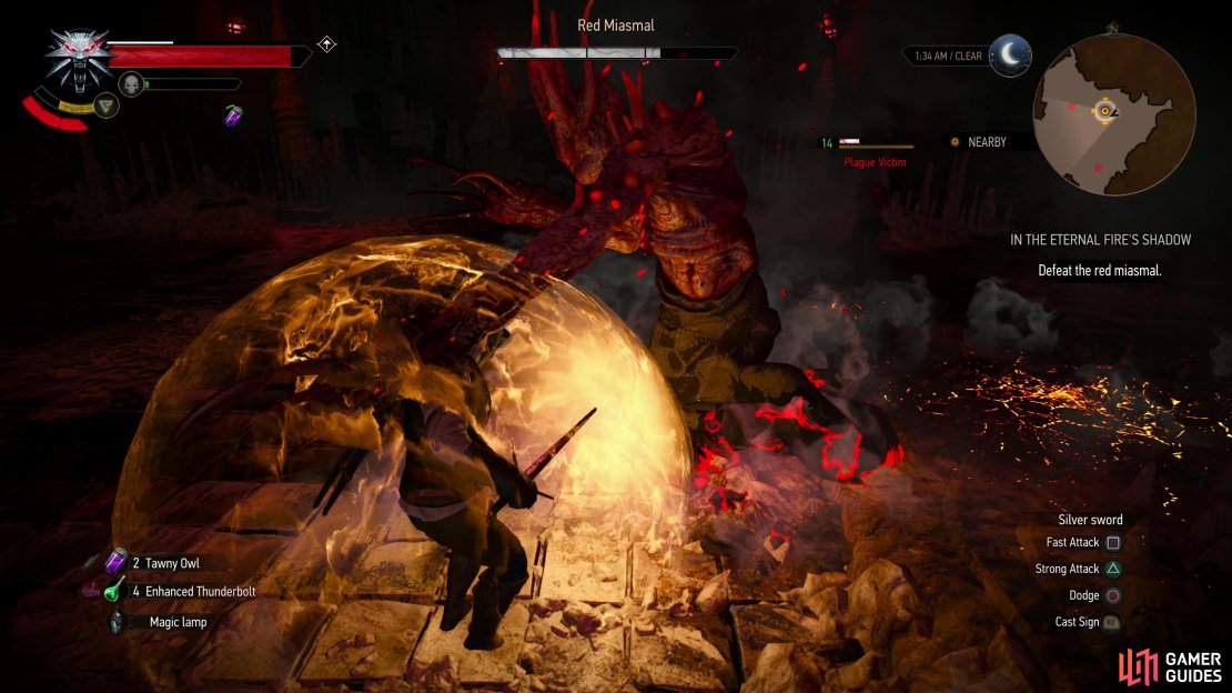 The Red Miasma&rsquo;s attacks largely consist of surprisingly weak claw swipes,