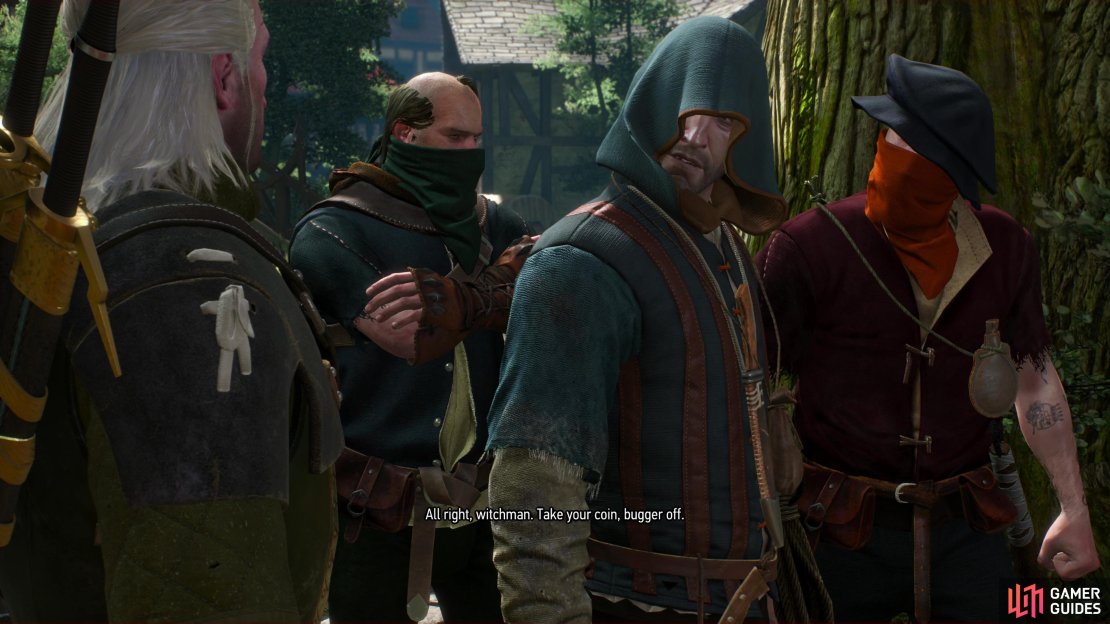 Approach the double doors and you&rsquo;ll find out who the Bandits were really hunting for - either leave when dismissed,