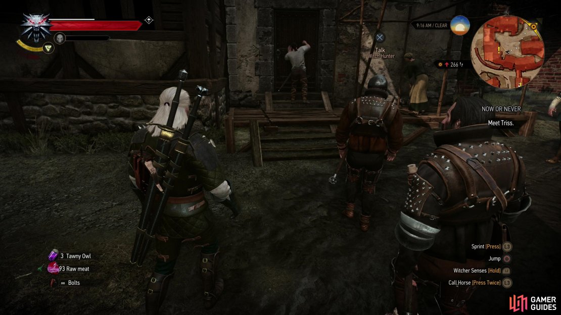 Wallter can be found south of Crippled Kate&rsquo;s, where he&rsquo;ll try to escape some Witch Hunters in vain.