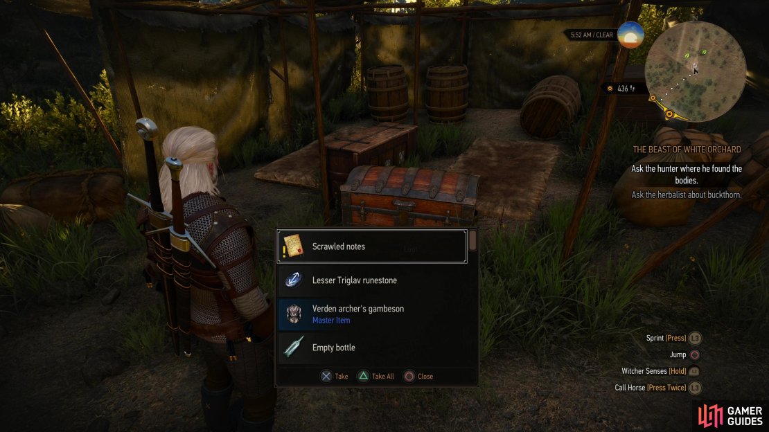 Search a hidden treasure event to find some Scrawled Notes, which will start the quest &ldquo;Dirty Funds&rdquo;, directing you to this bandit camp.