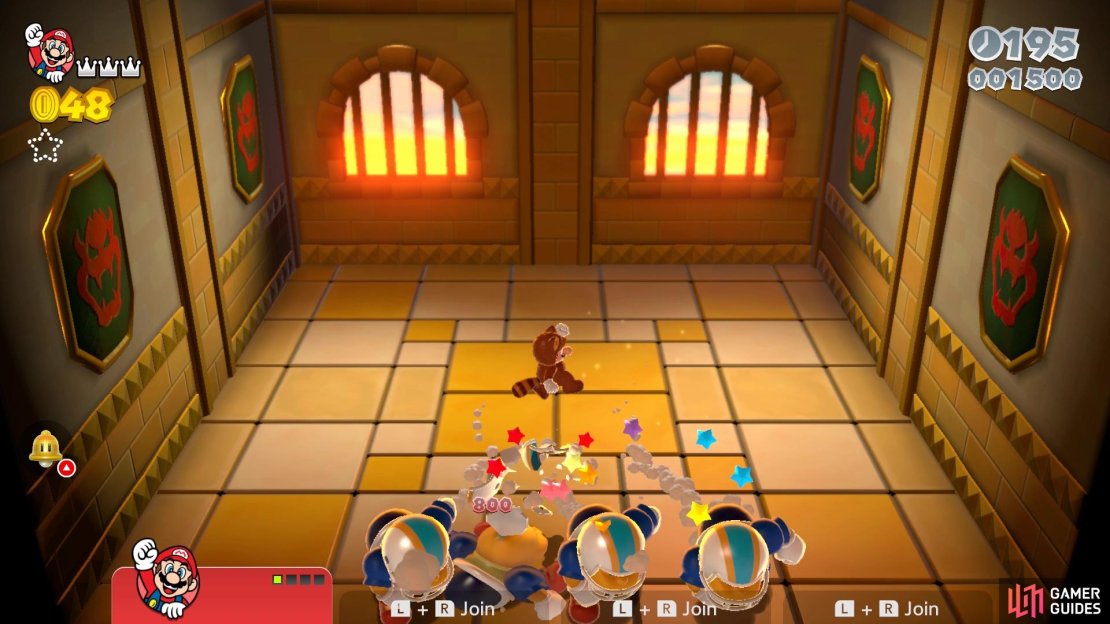A Ground Pound can defeat the Chargin&rsquo; Chucks in a single hit