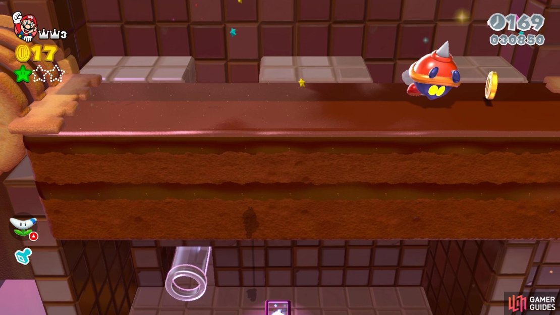 The two holes with the Ant Troopers is hiding a Mystery Box for the second Green Star