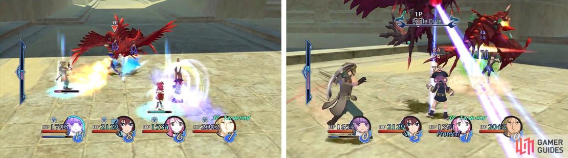 Avoid the Dispater&rsquo;s major attacks by side-stepping or guarding through them to reduce dmg.