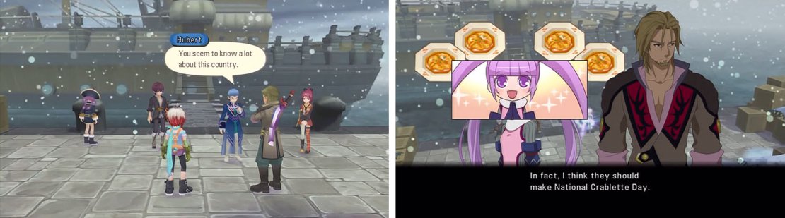 Watch the scene on the docks and then observe Sophie&rsquo;s obsession with Crablettes.