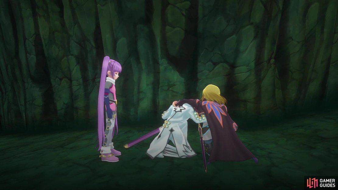 Not far in the Catacombs, you meet up with a familiar face.