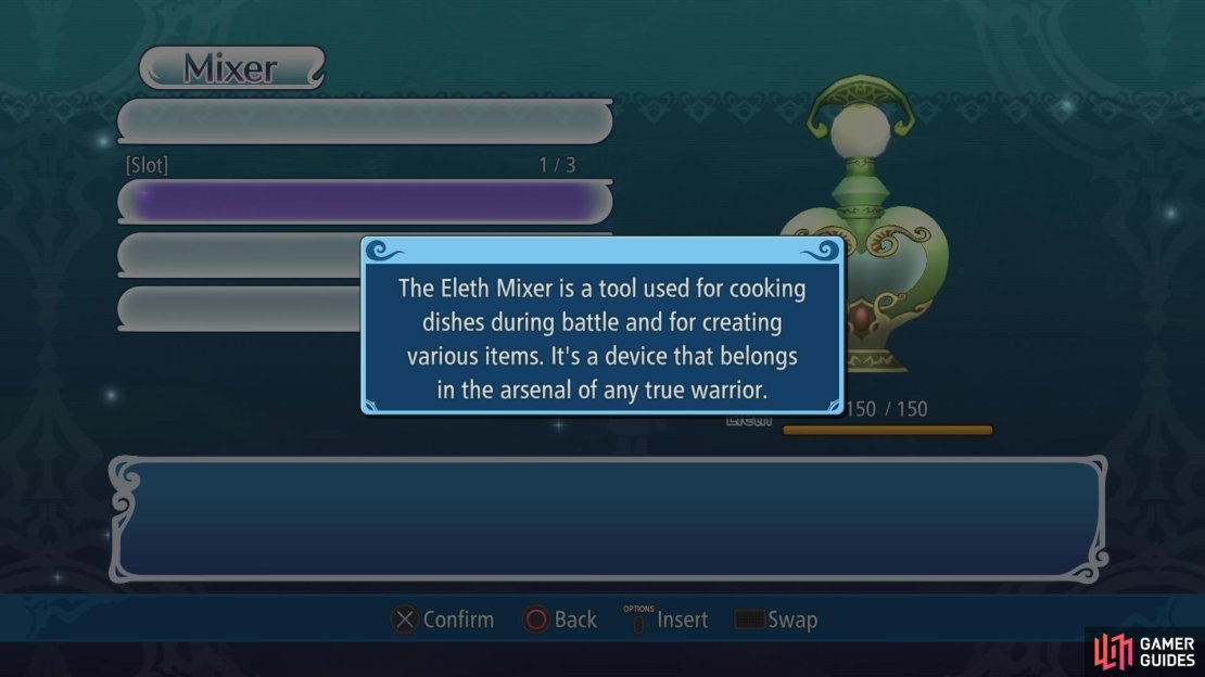 The Eleth Mixer is an important part of the game, so make sure you&rsquo;re always using it.
