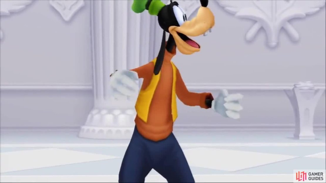 Goofy is a captain of the guards that doesn&rsquo;t like weapons.