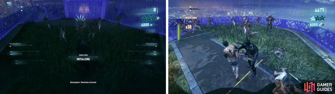 We&rsquo;ll have to fight in a small enclosure (left), additional Thugs and tougher enemies will spawn (right).