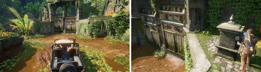 When you reach the sluice gates you&rsquo;ll have to open the right one to continue.