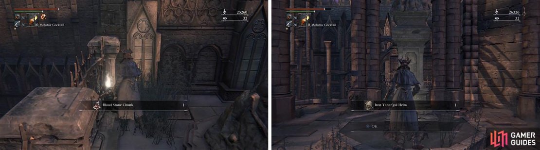 Make sure to grab the Blood Stone Chunk and the Iron Yahar&rsquo;gul Helm.