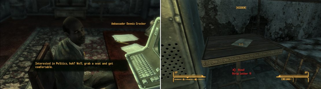 If you ask Ambassador Crocker for a history lesson, he&rsquo;ll oblige you&hellip; at length (left). You can also find many Strip Letters lying around in the Embassy and the NCR Military Police HQ building (right).