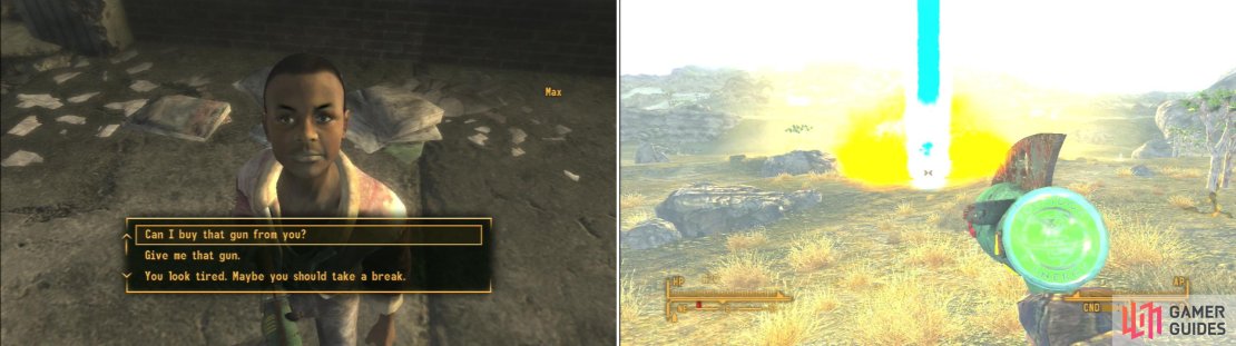 You can buy Euclid&rsquo;s C-Finder from a kid in Freeside named Max (left). This trinket on its own is useless, but if you armed HELIOS One, you can use it once a day to&hellip; well&hellip; blow stuff up (right).