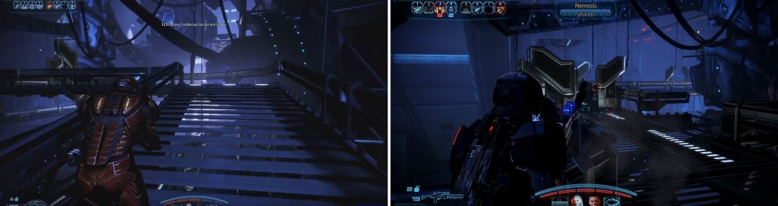 Go in hard and fast against the Phantoms you encounter on the walkways using everything you have. There&rsquo;s plenty of cover around so use it if you need to.