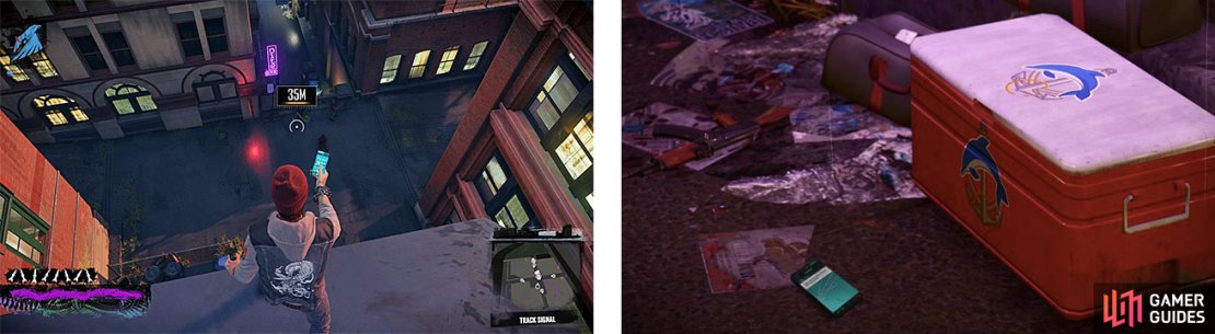 Tracking Czalov&rsquo;s position will bring you to a spot with a lot of thugs guarding a second crime scene, where you will be required to take more pictures, like the drugs (right).