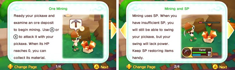 When Mining, it&rsquo;s wise to have SP Potions in your Pouch.