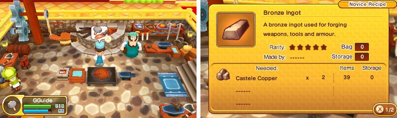 It&rsquo;s almost impossible to fail a Bronze Ingot, so relax and get used to your workspace.