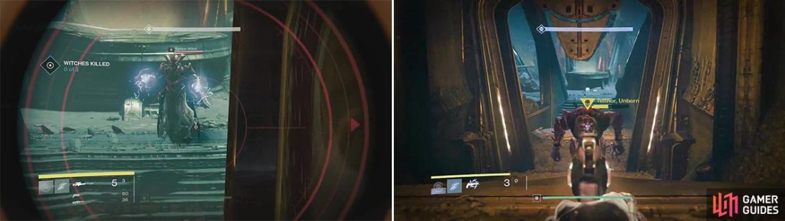You need to kill three of the witches (left). The final boss is a Major Ogre (right) and it has a ton of HP. Try and get it stuck in a corner where it can&rsquo;t hit you but you can hit it.