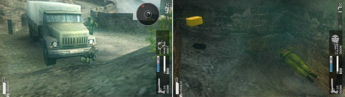 Perfect spot to hide from the soldier (left picture). Don&rsquo;t forget about the POW near the truck before you leave the area.
