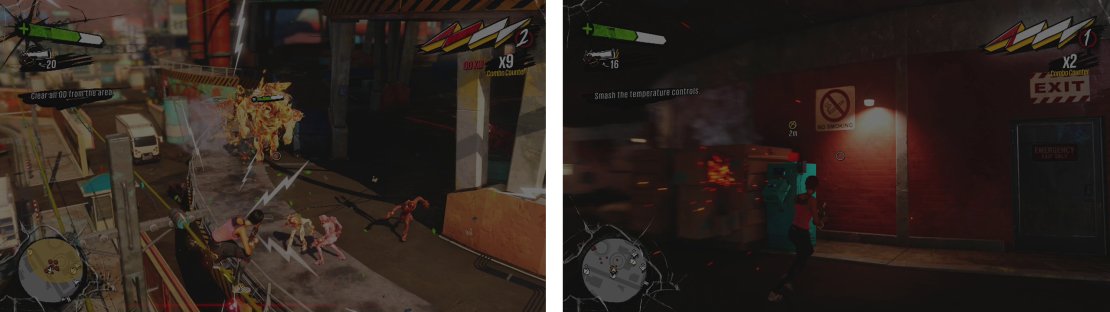 Clear out the area of OD initially (left). Then destroy the temperature control units (right) and clear the area of OD&hellip; again.