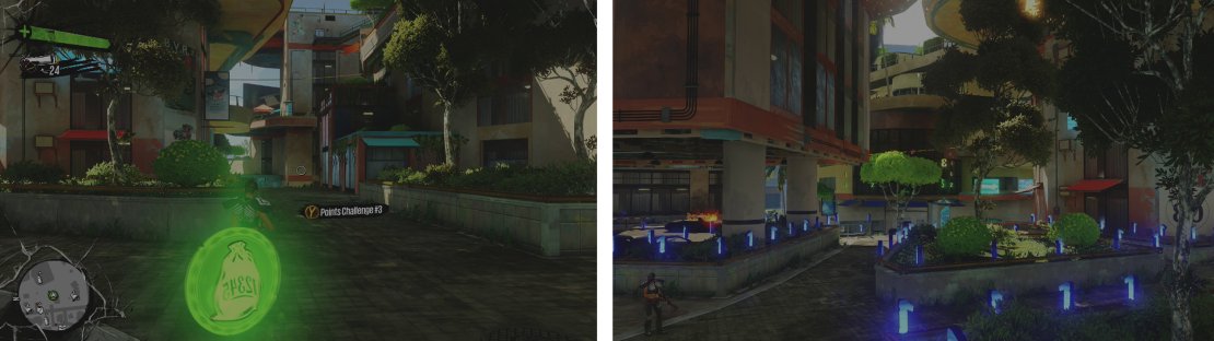 Start the challenge here (left). The points are more spread out in this one (right) and we&rsquo;ll need to explore to find all of the numbers.