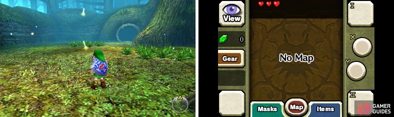 If you&rsquo;ve played Ocarina of Time 3D, the layout of the bottom screen is basically the same.
