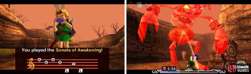 After landing a hit, roll out of the way to avoid Skull Keeta&rsquo;s ground pound attack.