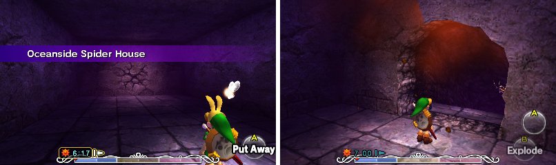 To enter this Spider House, you&rsquo;ll need some Bombs (or the Blast Mask).