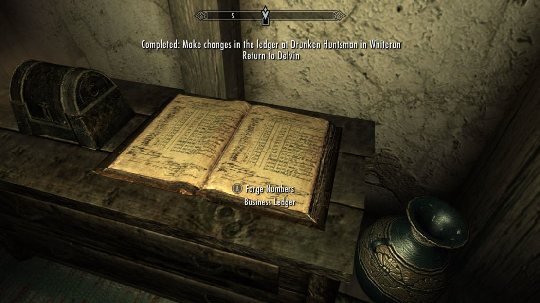 This quest is given by Delvin Mallory. He will ask you to go change the numbers in a ledger at some RANDOM location in Skyrim. MANY, MANY businesses have ledgers in them, so you can be asked to go to a number of places&hellip;