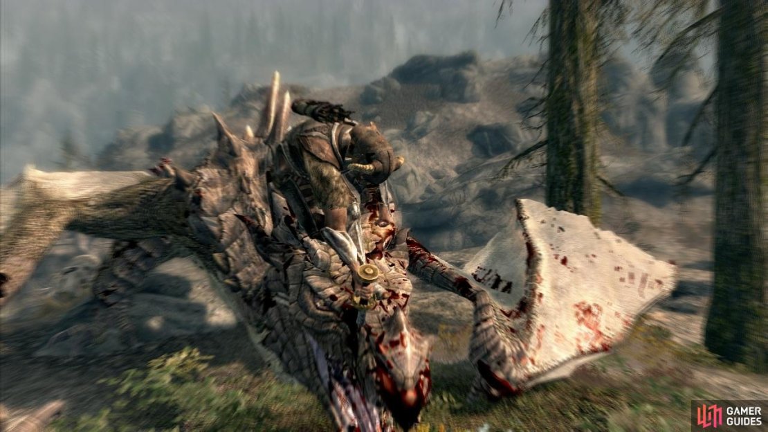 &ldquo;Dark Overlord Fire&ldquo; A dragon encountered underground in Blackreach.