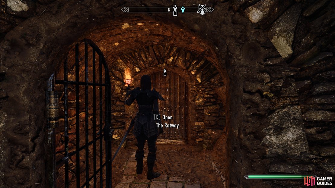 You&rsquo;ll find the entrance to The Ratway by following the compass marker.
